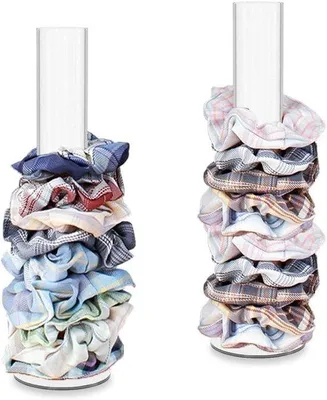Produktbild von Acryl-Schmuckhalter Set - Transparenz-Scrunchie-Organizer für Schmuck und Haaraccessoires - Ideal für Mädchen und Teenager - Geschenk für Mädchen