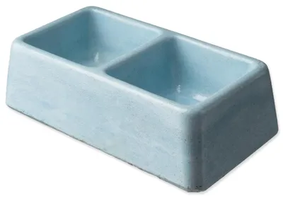 Zdjęcie produktu dla Miska podwójna BE-MI betonowa 2x0,3l
