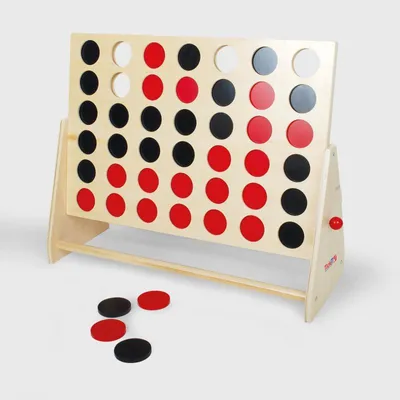 Immagine prodotto di TickiT gioco di legno quattro in fila - grande giocattolo educativo per bambini