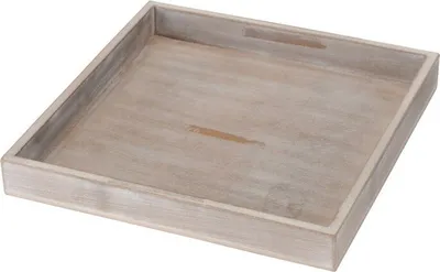 Produktbild von Prodex Tablett Holz quadratisch grau 25 x 25 cm 670610