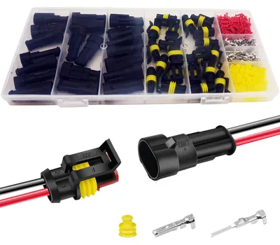 Image de Twippo, lot de 20 connecteurs à 2 pôles pour automobile, connecteurs électriques