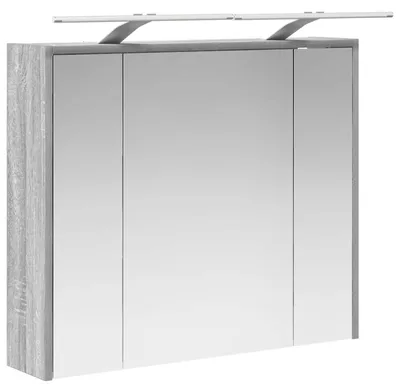 Immagine prodotto di Armadietto a specchio per bagno vidaXL, grigio Sonoma, 73,5 x 16 x 62,5 cm