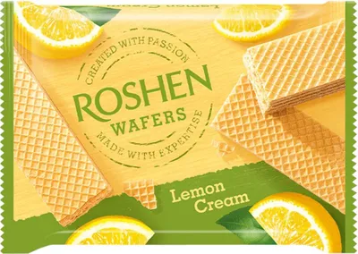 Zdjęcie produktu dla Roshen Wafle Przekładane O Smaku Cytrynowym 72 G