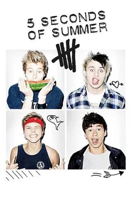 Image de 5 Seconds of Summer - Groupe - Affiche musicale Faces - 61x91,5 cm
