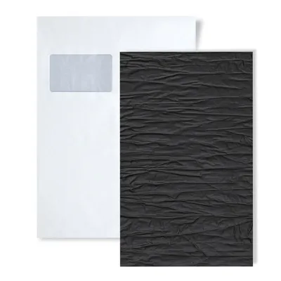 Immagine prodotto di 1 campione di pannello da parete S-24936 WallFace CRASHED Graphite Black STRUCTURE Collection | Formato circa A5