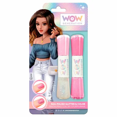 Productafbeelding van Kids Euroswan Nagellak met glitter - WOW Generation