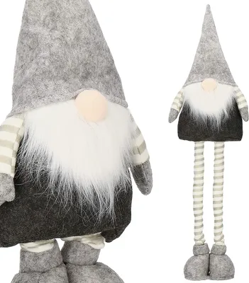 Produktbild von SPRINGOS Weihnachtszwerg Wichtel GNOME 60 cm Teleskopbeine Weihnachten Weihnachtsdekoration Dekofigur