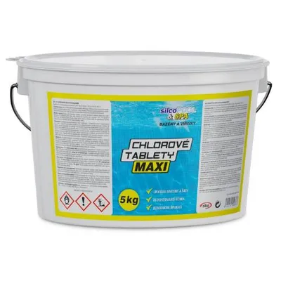 Obrázok produktu pre Bazénová chémia, Chlórové tablety MAXI, 5 kg, SILCO