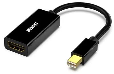 Obrázek produktu pro Adaptér Mini DisplayPort na HDMI, s pozlaceným kabelem