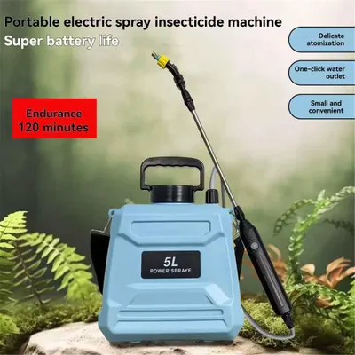 Produktbild von Elektrische Gartensprühflasche 5/8 Liter mit Sprühpistole – Wiederaufladbarer automatischer Zerstäuber für Pflanzen, Garten und Haushalt