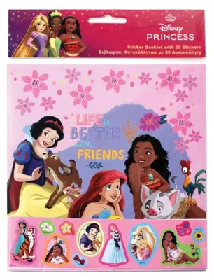 Zdjęcie produktu dla Disney Prinzessin Life Stickeralbum mit 50 Stickern
