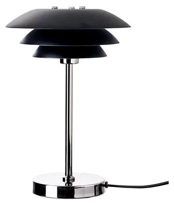 Produktbild von Tischlampe, Tischleuchte, Nachttischlampe, Schreibtischlampe, LED Leselampe, DL20 schwarz/chrom