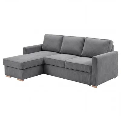 Produktbild von Max Winzer Funktionssofa mit Auszugsbett NovaLounge - Cordstoff anthrazit - Maße: 229 x 160 x 92 cm