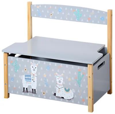 Produktbild von Kesper Kindersitzbank grau - Motiv Alpaka