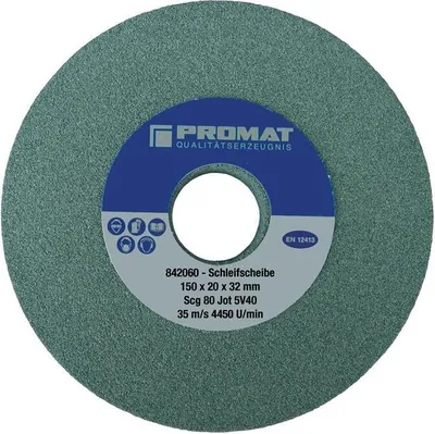 Produktbild von Schleifbockscheibe 175xB25x32mm 80 Form A Siliciumcarbid