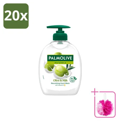 Produktbild von 20 x Palmolive Handseife Milch & Olive - 300 ml - Sparpackung - 20 Stücke