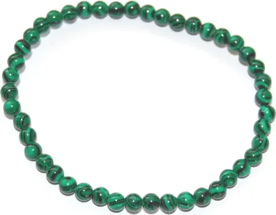 Produktbild von Edelstein-Armband Malachit synth., Kugeln, Ø 4 mm