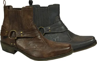 Produktbild von Mustang 4116-501 Schuhe Herren Stiefeletten Westernstiefeletten, Größe:47 EU, Farbe:Grau