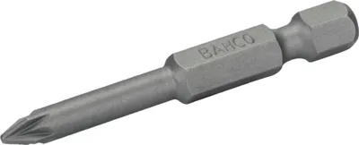 Image de Embouts de tournevis Bahco 1/4 standard pour vis PZ1 Pozidriv, 50 mm - 2 pièces par blister