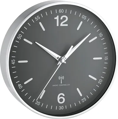 Produktbild von TFA-Dostmann 60.3503, Wand, Aluminium, Schwarz, AA, 195 mm, 45 mm, 195 mm