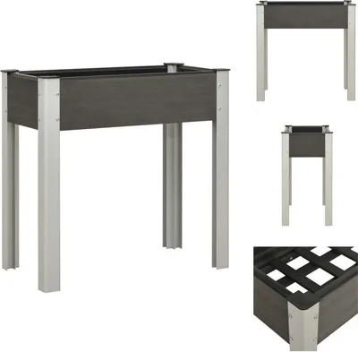 Zdjęcie produktu dla vidaXL Podwyższony kwietnik ogrodowy 75x40x75 cm WPC szary - Donice i doniczki