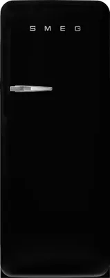 A black SMEG refrigerator.