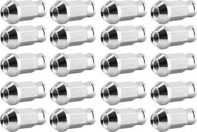 Zdjęcie produktu dla Aluminiowa nakrętka M12X1.5 do opon samochodowych (srebrna)