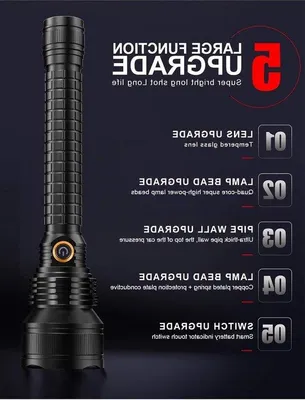 Obrázek produktu pro Ruční svítilna 10 000 lumenů, vodotěsná, dobíjecí