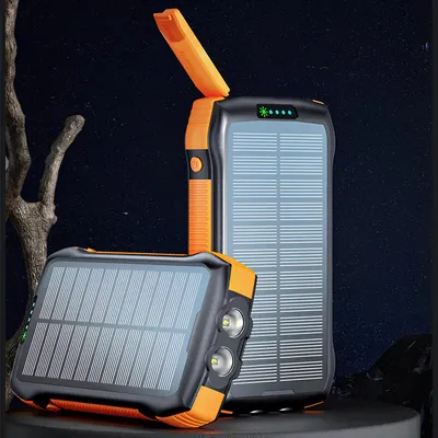 Zdjęcie produktu dla Powerbank solarny Promate SolarTank-20PDQi 20000mAh z latarką do podróży