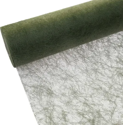 Produktbild von Sizoflor Tischläufer olivgrün - moosgrün - 60 cm Rolle 25 Meter 60 029-R