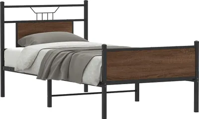 Immagine prodotto di Giroletto senza Materasso Rovere Marrone 80x200cm in Truciolato