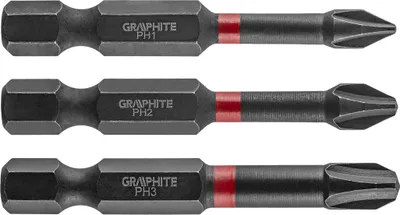 Image de GRAPHITE Embouts à percussion PH1/2/3 x 50 mm, 3 pcs.