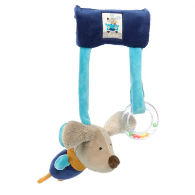 Produktbild von sigikid Blue Collection Anhänger Hund, Greifling, Greifspielzeug, Rassel, Babygreifling, Spielzeug, 42793