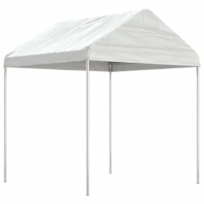 Image de vidaXL Pavillon avec toit blanc 11,15x2,28x2,69 m Polyéthylène