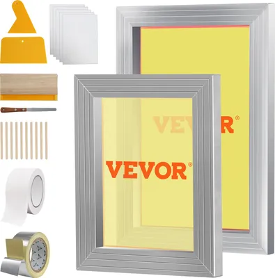 Obrázok produktu pre VEVOR 2-dielny sieťotlačový rámový stroj 25,4x35,6/20,3x25,4cm 110 očiek
