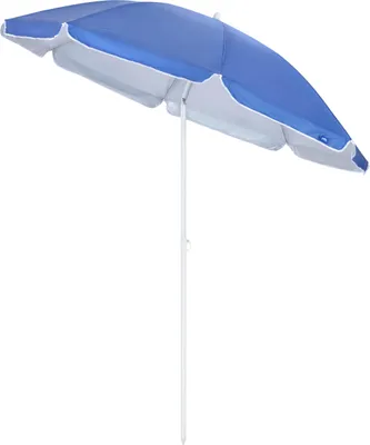 Produktbild von Yello Deluxe Strandparasol Blau – 1,8 m – UV50+ Schutz – Kantelbar – Mit Tragetasche