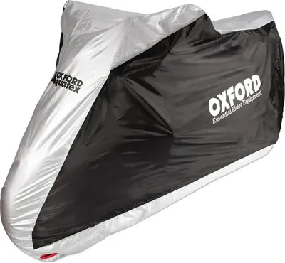 Immagine prodotto di Oxford Aquatex Essential Indoor & Outdoor Motorrad Abdeckplane, schwarz, XL