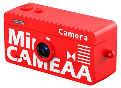 Zdjęcie produktu dla Aparat cyfrowy w formie breloczka – przenośny aparat 1080p z ekranem LCD o przekątnej 0,96 cala do robienia zdjęć, kolor czerwony