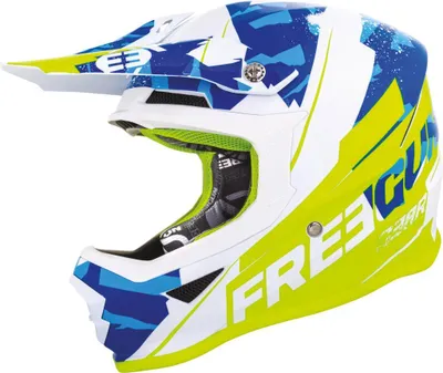 Image de SHOT FREEGUN XP-4 HERO bleu-blanc-jaune fluo S