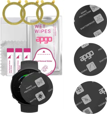Produktbild von apgo 3 Stück Schutzglas, Matt, kompatibel mit Polar Vantage M M/L Smartwatch, Hybrid 8H, Ersatz für Hartglas, Displayschutzglas, Bildschirmschutz, Displayschutz, kratzfest