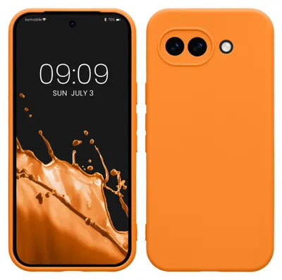 Produktbild von kwmobile Handyhülle für Google Pixel 10a Hülle - weiches Handy Silikon Case - Schutzhülle Cover - Fruity Orange
