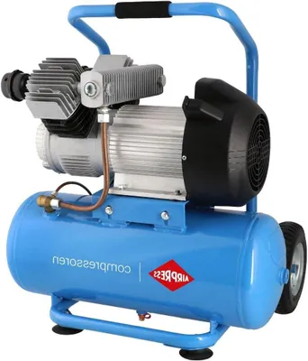 Immagine prodotto di Compressore d'aria professionale - 3 cavalli - 10 bar - serbatoio di 25 litri - pompa a doppio pistone lubrificata con olio