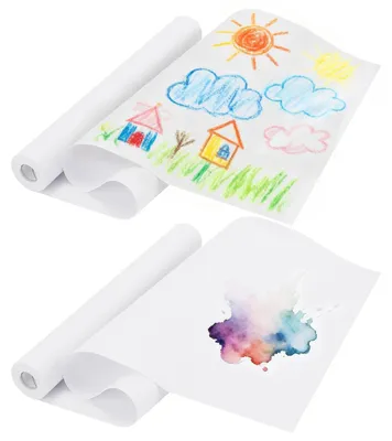 Immagine prodotto di Omgoods - Rotolo di carta da disegno - 44 cm x 25 m, ideale per dipingere e come regalo