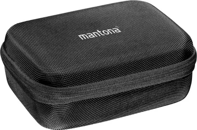 Produktbild von Mantona Hardcase Tasche kompatibel mit GoPro Action Cam 11 10 9 8 7 – robustes Schutzhülle mit Schaumstoff-Inlay, vorgestanzten Fächern & Deckelfach, Größe S