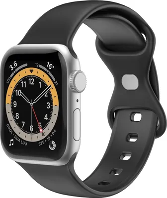 Image de Bracelet pour Apple Watch 38/40/41mm Silicone Noir