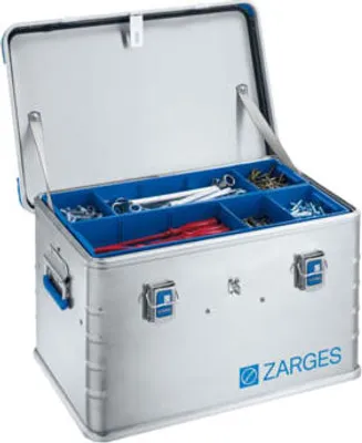 Zdjęcie produktu dla Aluminiowa skrzynka narzędziowa Eurobox - 600 x 400 x 340 mm - pojemność 60 l