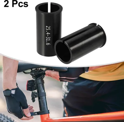 Image de 2 pcs 25,4 mm à 31,6 mm Vélo Selle Montant Tube Adaptateur Réducteur Manchon
