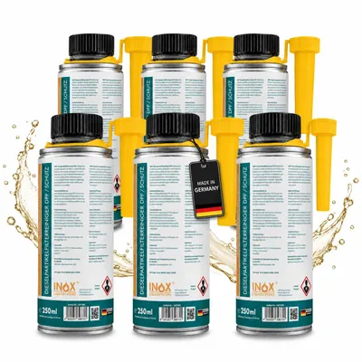 Produktbild von INOX® Dieselpartikelfilter Reiniger Additiv (DPF) 6x 250ml - Rußfilter System, KI-generiertes Bild