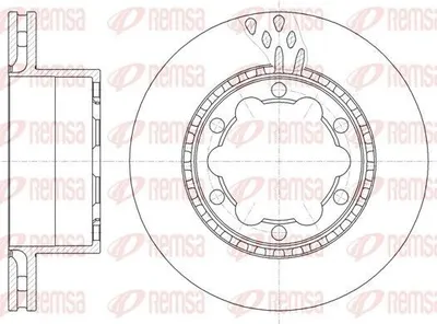 Produktbild von 2x REMSA Bremsscheibe 61036.10 hinten für VW CRAFTER 30-50 Kasten (2E_) 303mm