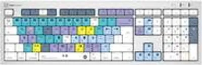 Obrázek produktu pro Logickeyboard LKB-RESC-CWMU-UK, Plná velikost (100 %), Kabel, USB, QWERTY, Stříbrná